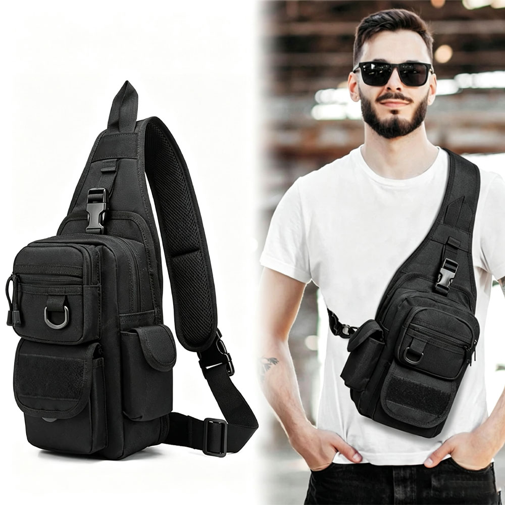 Edc Concealed Carry Sling Bag - Taktik Tabanca Çantası Silah Çantası Gizli