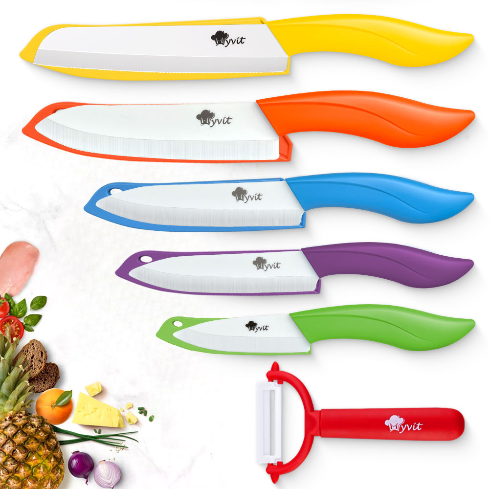 Pocket Knife Ceramic - Seramik Bıçak Seti Mutfak Bıçakları 3'