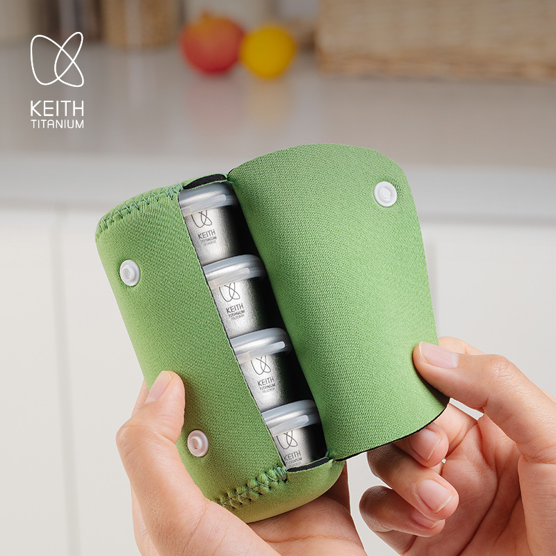 Appendix Carry Edc - KEITH 4 Adet Mini Saf Titanyum