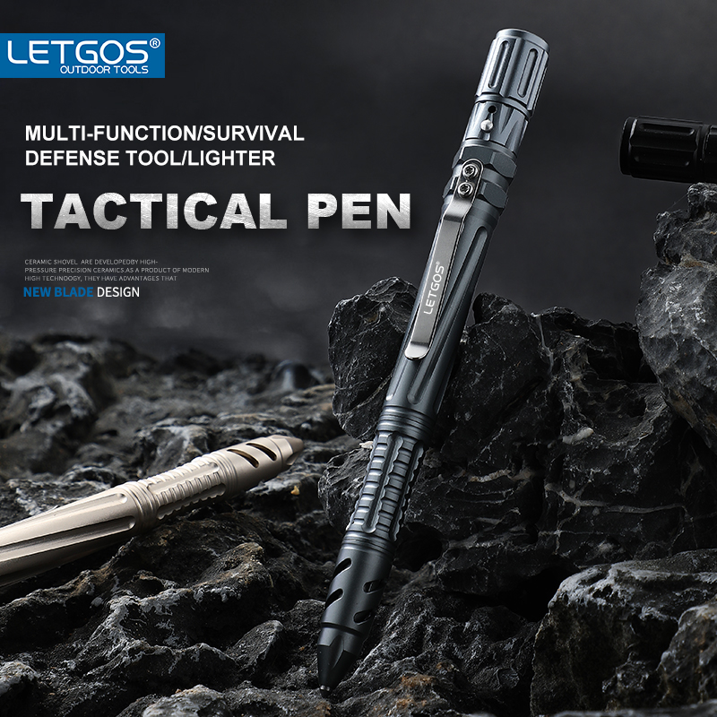 Pen Tactical Glass - LETGOS Alüminyum Alaşımlı Kendini Savunma Taktik