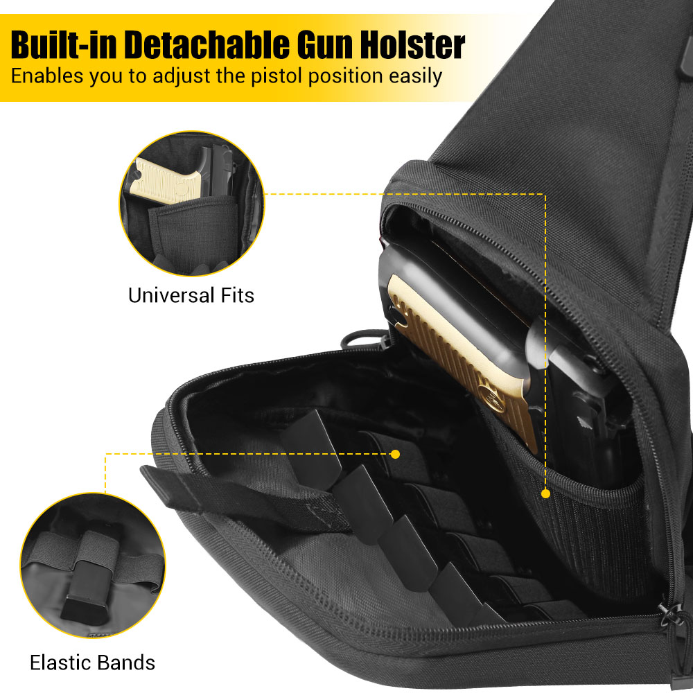 Taktik Tabanca Tabanca Çantası - Edc Concealed Carry Sling Bag incelemesi ve fiyatı