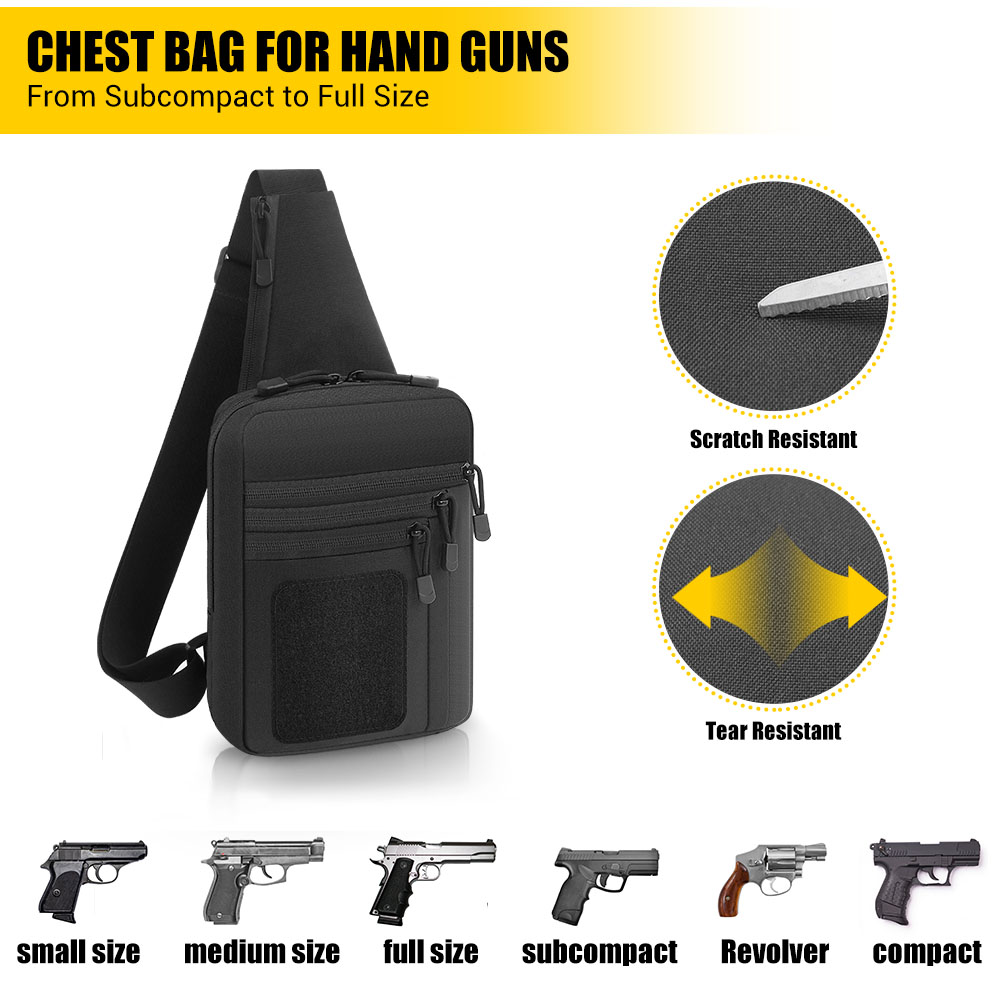 Taktik Tabanca Tabanca Çantası - Edc Concealed Carry Sling Bag incelemesi ve fiyatı