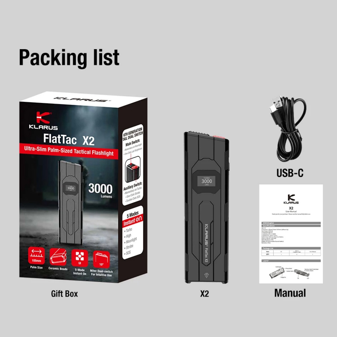 EDC Taktik El Feneri Klarus 30 - Edc Carry Flashlight incelemesi ve fiyatı