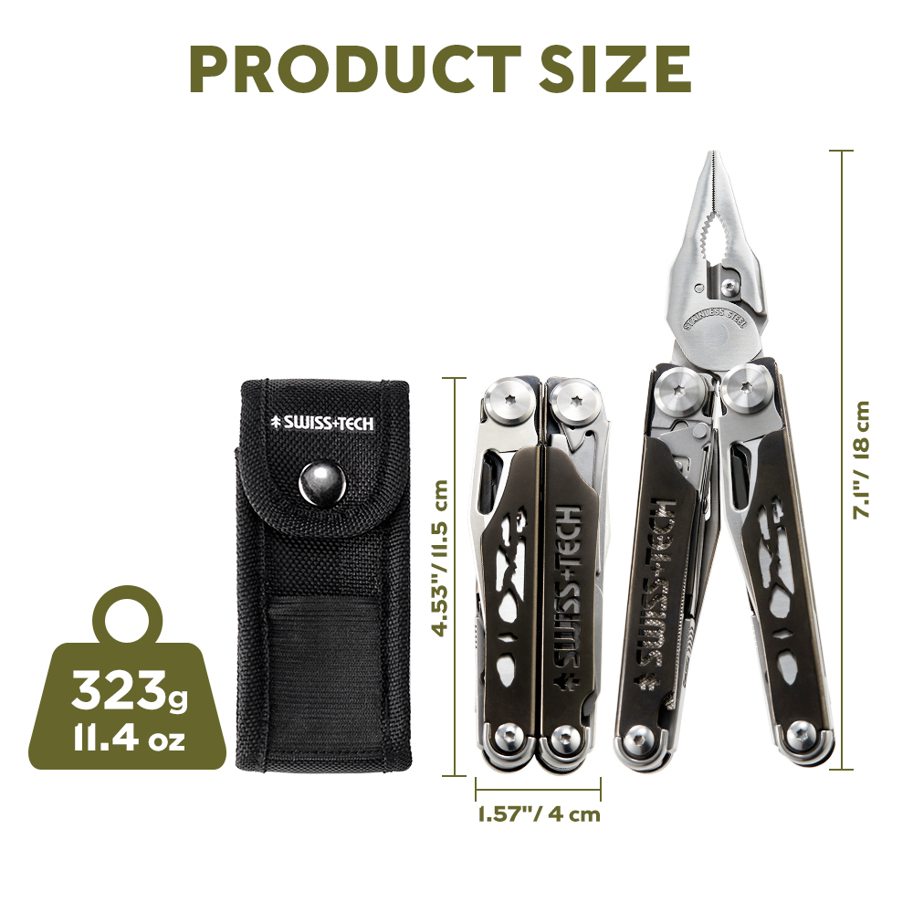 SWISS TECH Çok Fonksiyonlu Kat - Edc Carry Knife incelemesi ve fiyatı